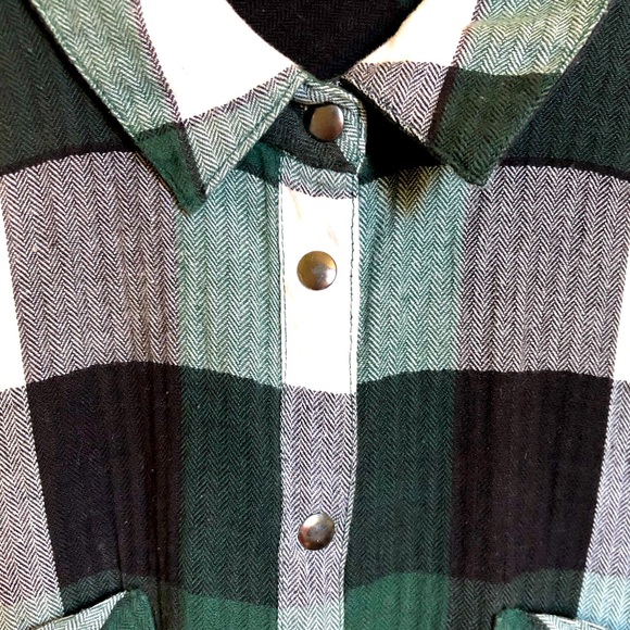 Snap up Noisy May sleeveless plaid top, cotton S - Picture 8 of 8